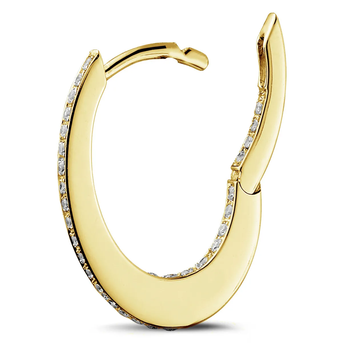 0.22 quilates criollas (pendientes) diamantes en oro amarillo 