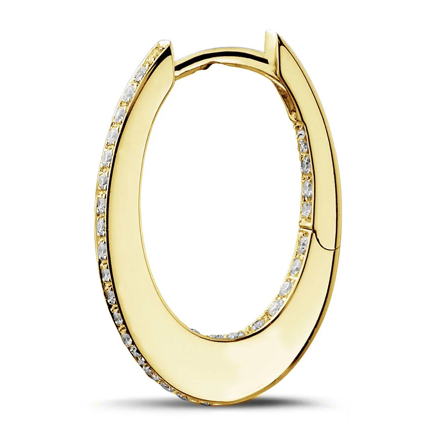 0.22 quilates criollas (pendientes) diamantes en oro amarillo 