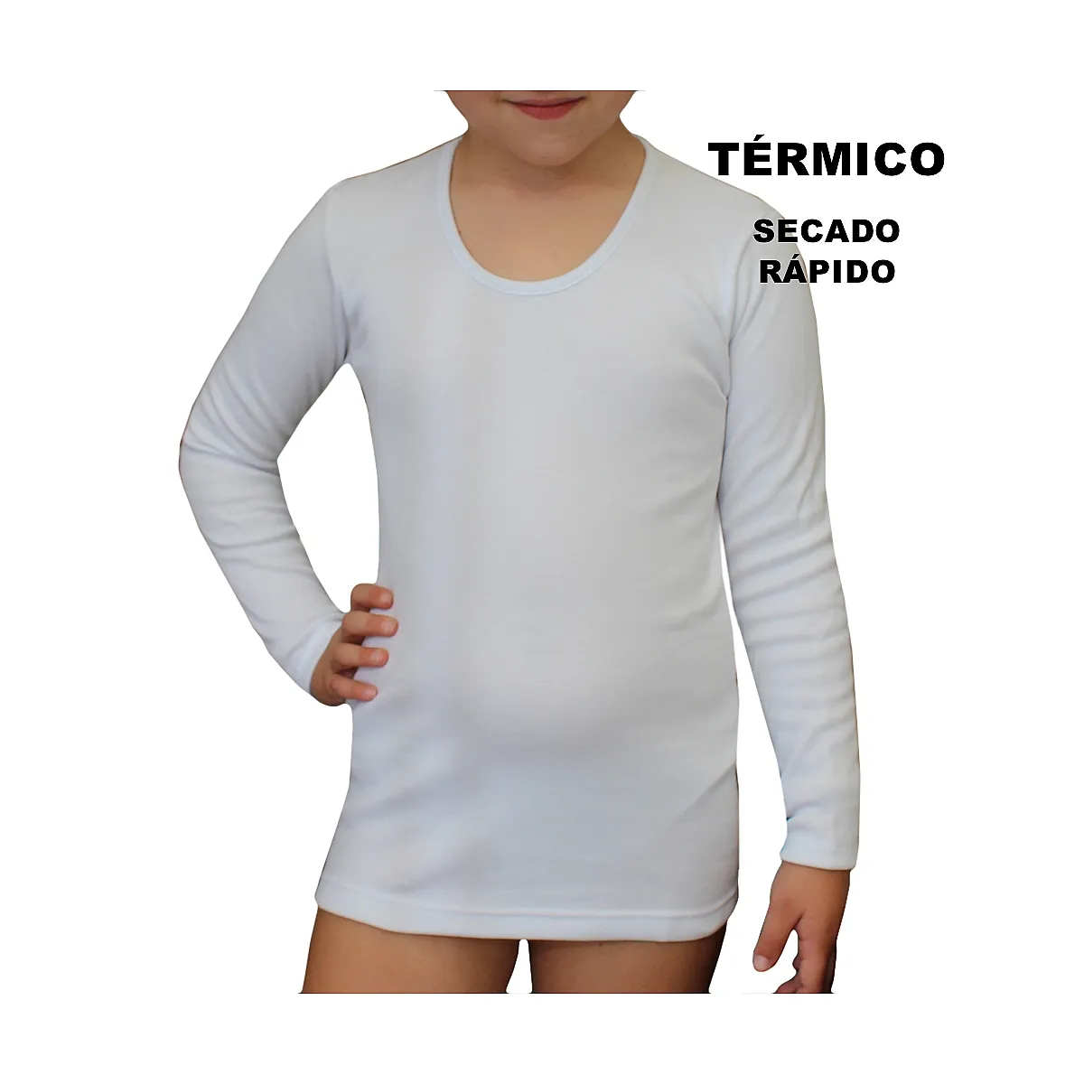 9814 CAMISETA MANGA LARGA TÉRMICA SECADO RÁPIDO NIÑA