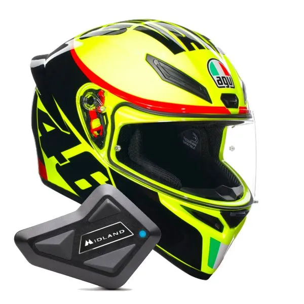 AGV K1 S Replica Grazie Vale + Kit Bluetooth BT Mini 