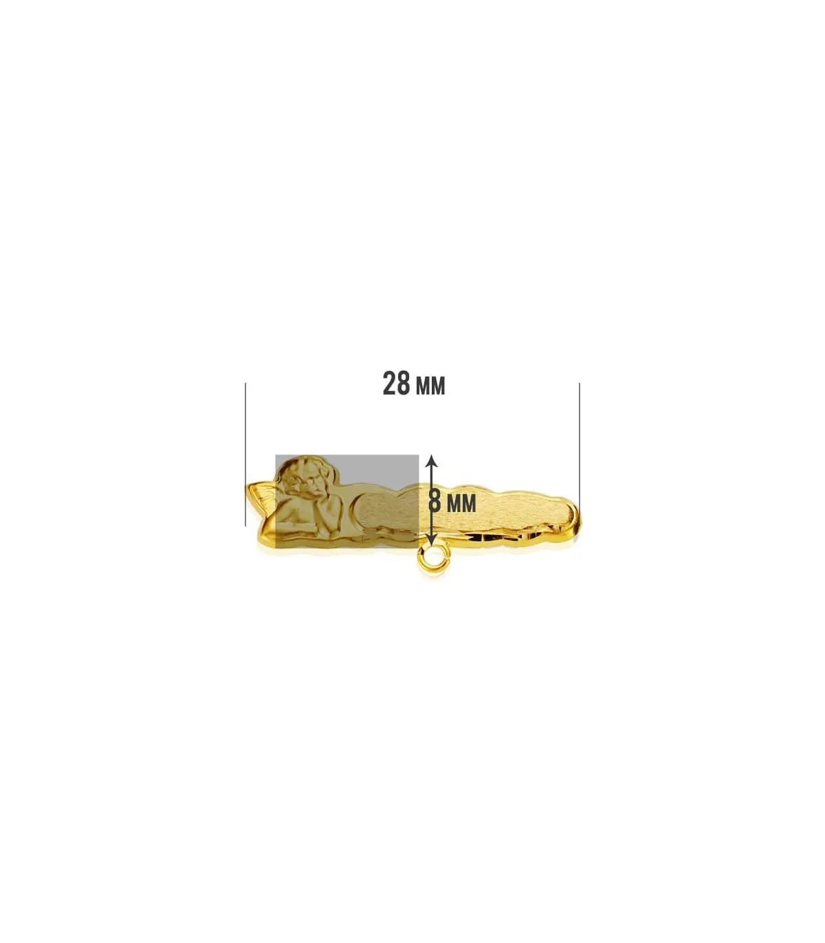 Alfiler oro 18 ktes angelito