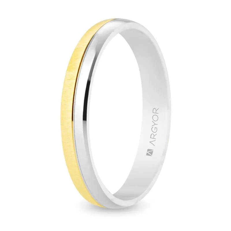 Alianza "Argyor" Bicolor/Mixta Oro 18k 3.5mm (5235547)