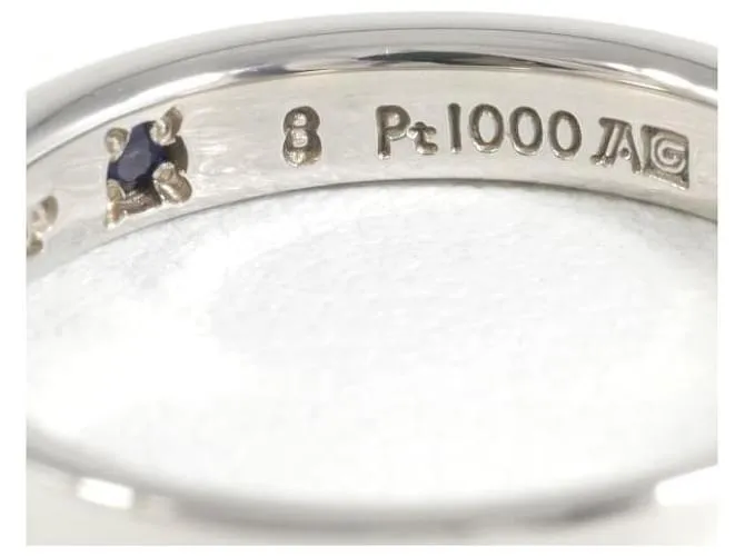 & Other Stories Anillo de zafiro de platino Saint Pure PT1000 tamaño 8 en condiciones prístinas 