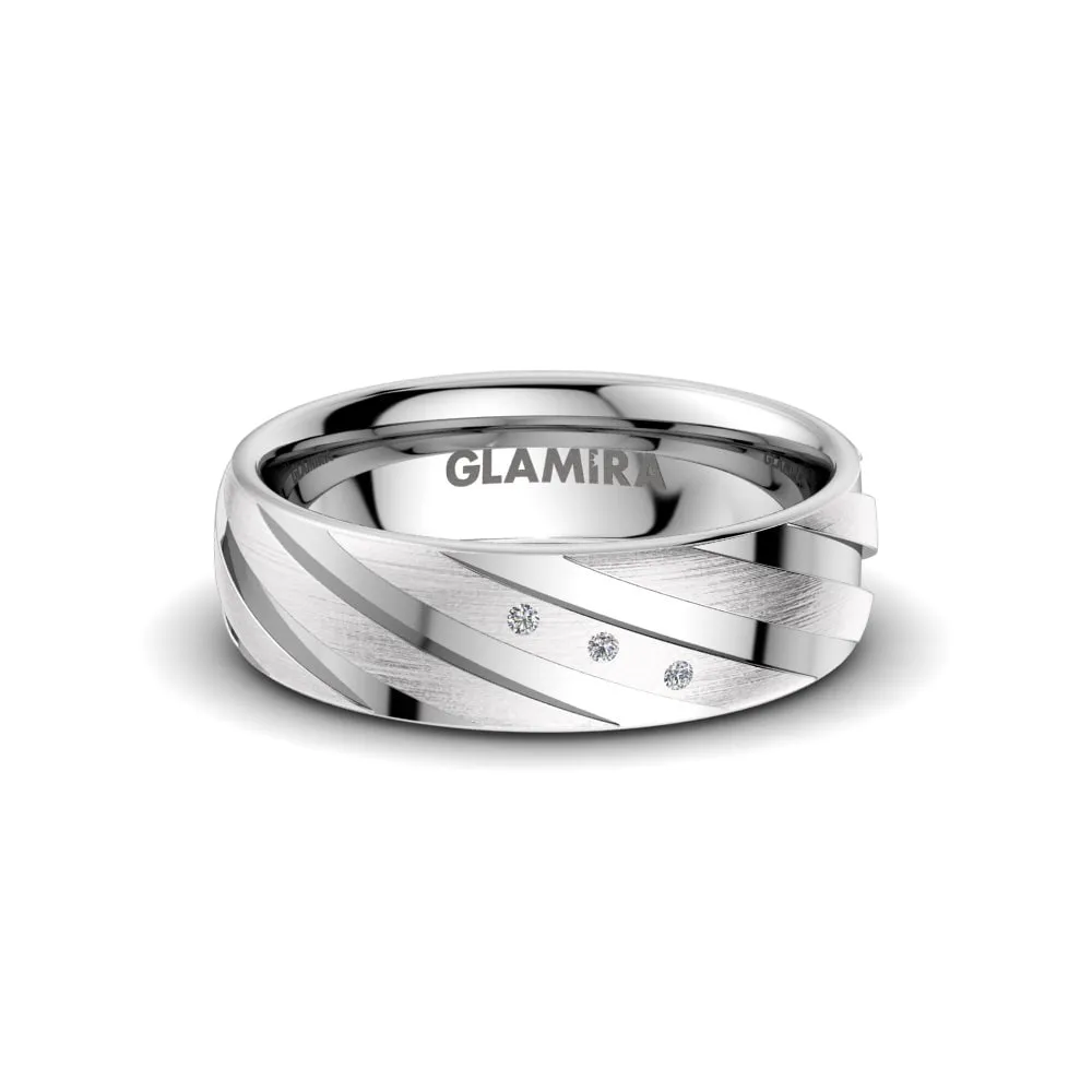Anillo Boda Mujer Attractive Crimp 6mm