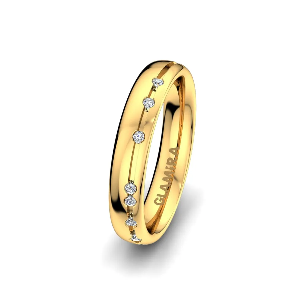 Anillo Boda Mujer White Fay 4 mm