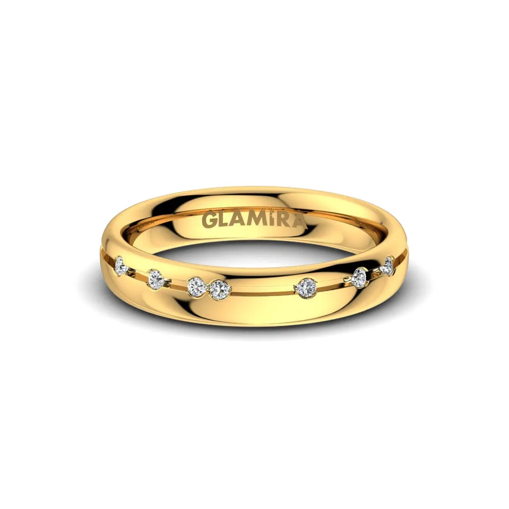 Anillo Boda Mujer White Fay 4 mm