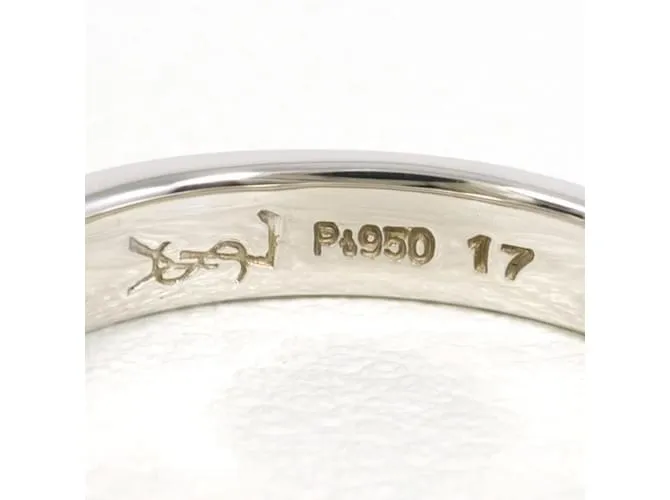 Anillo de platino Yves Saint Laurent 