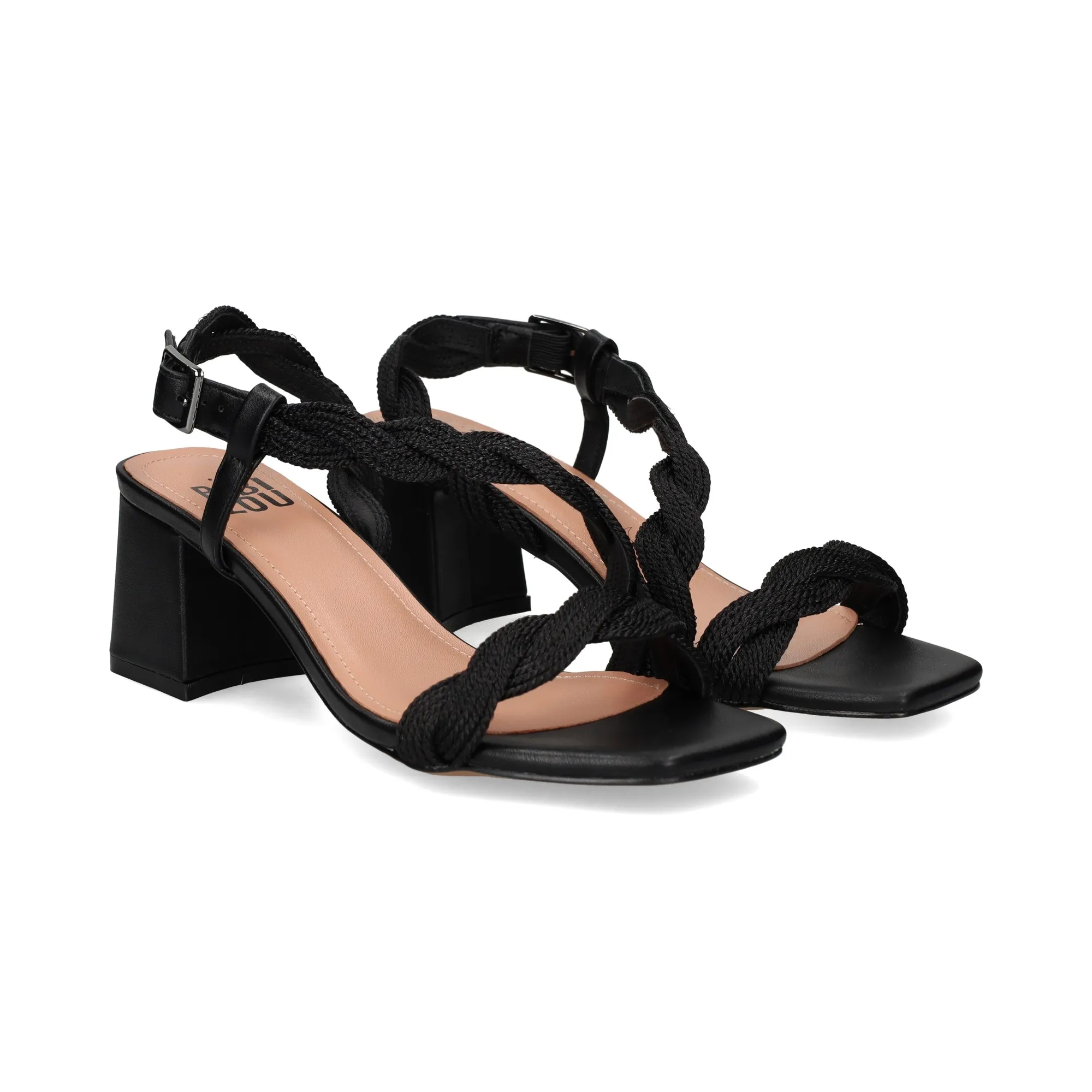 BIBI LOU Sandalias con tacón de Mujer NEGRO