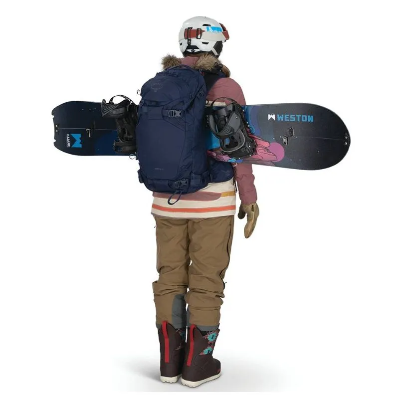 Bolsa de esquí y snowboard para mujer Osprey Kresta 30 (Pine Leaf Green)