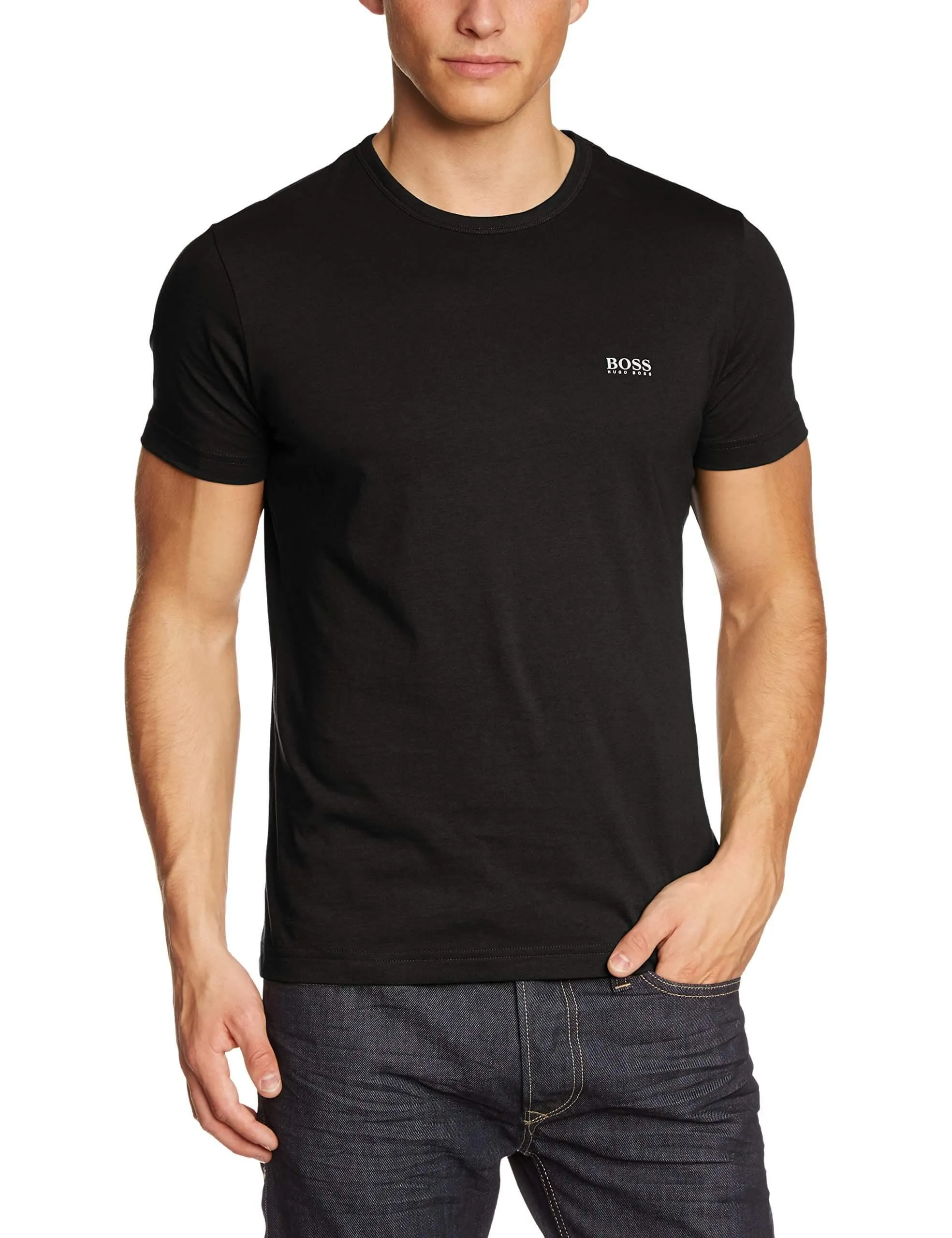Boss Green Camiseta de ajuste regular con detalles de contraste