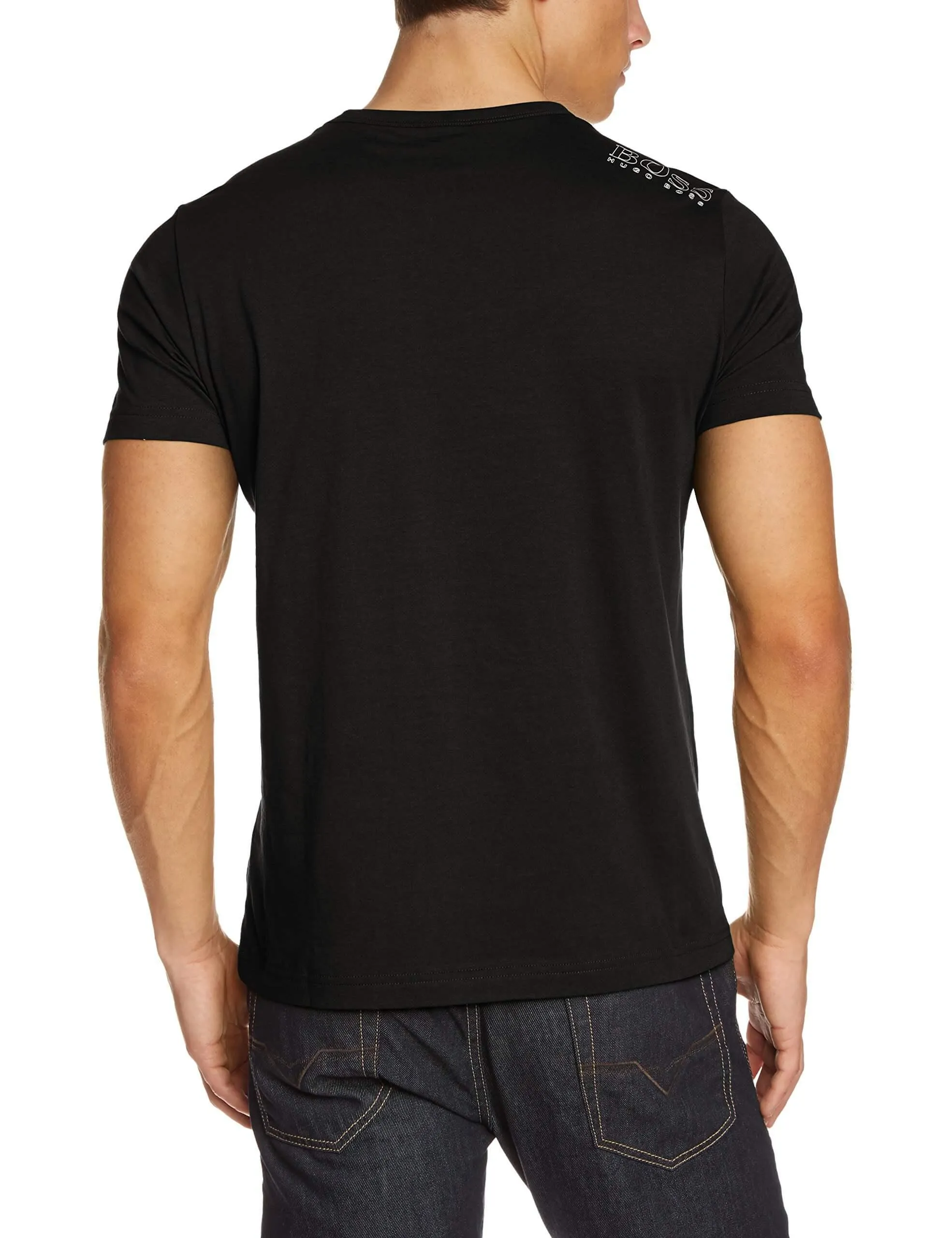 Boss Green Camiseta de ajuste regular con detalles de contraste