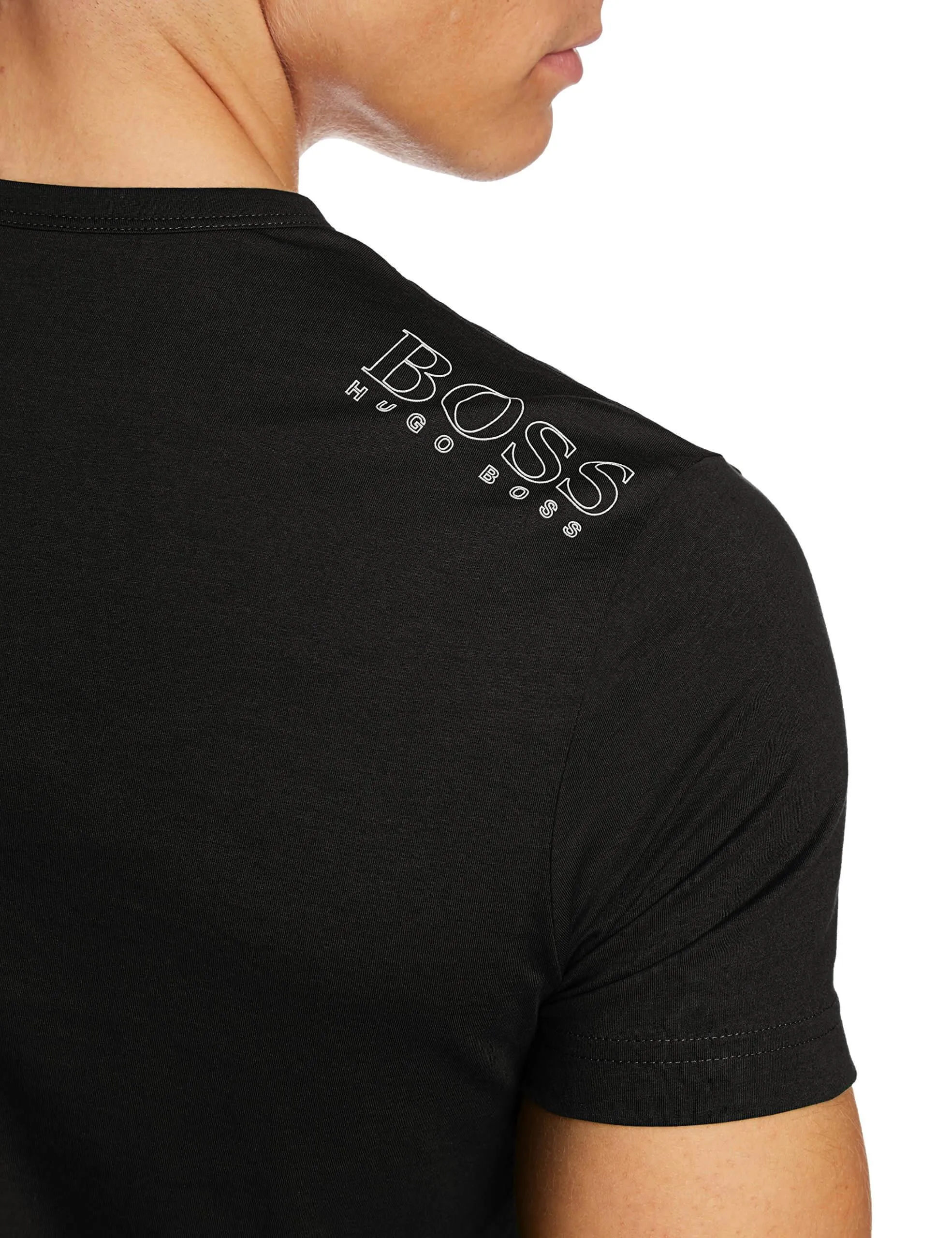 Boss Green Camiseta de ajuste regular con detalles de contraste