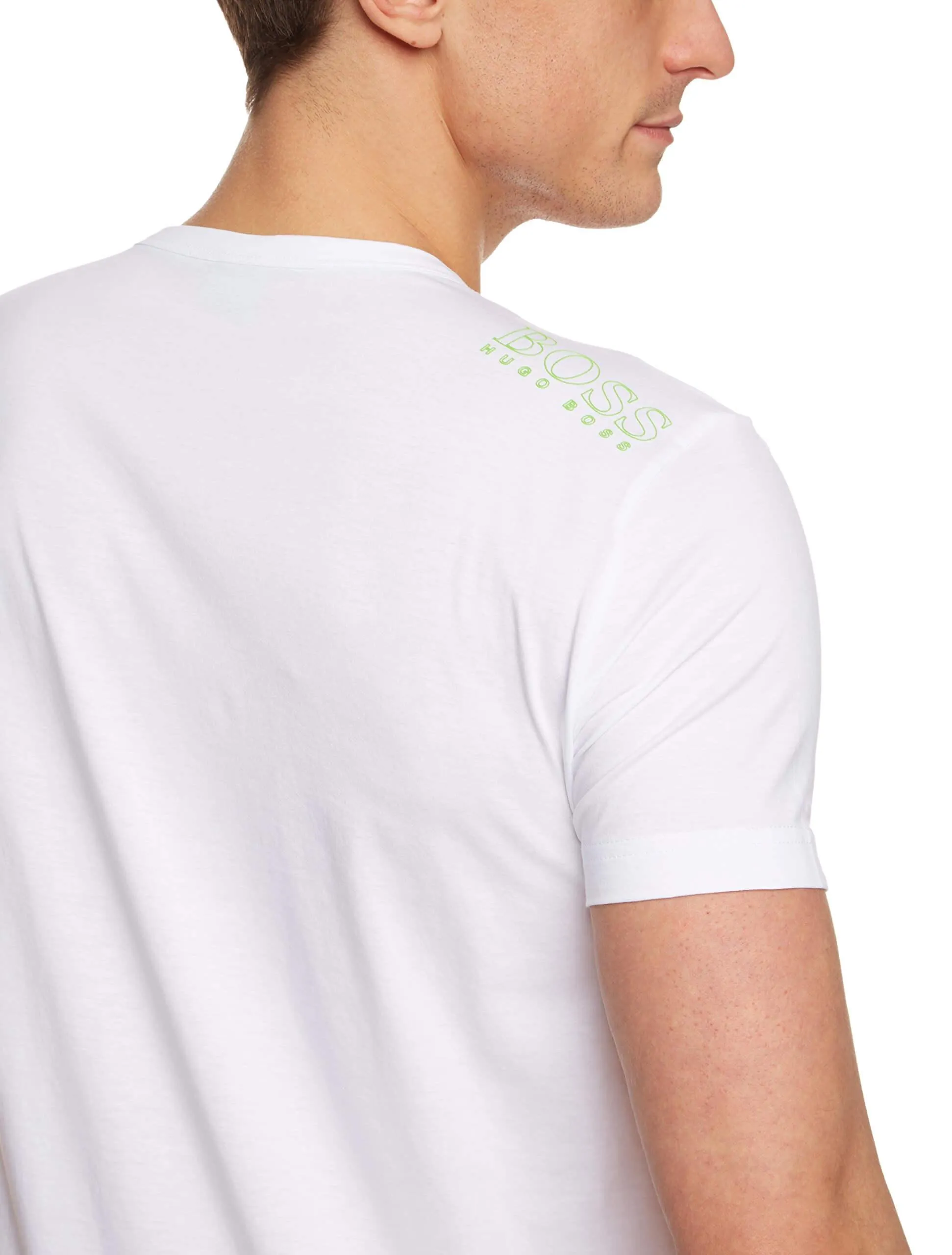Boss Green Camiseta de ajuste regular con detalles de contraste