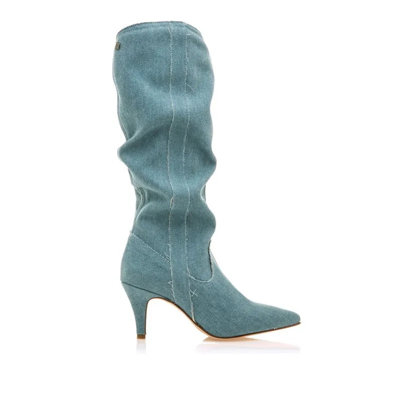 Botas Vestir de Mujer MTNG CHANTAL Azul 57521