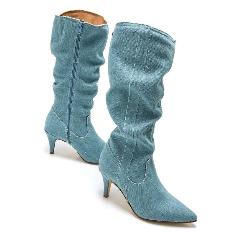 Botas Vestir de Mujer MTNG CHANTAL Azul 57521