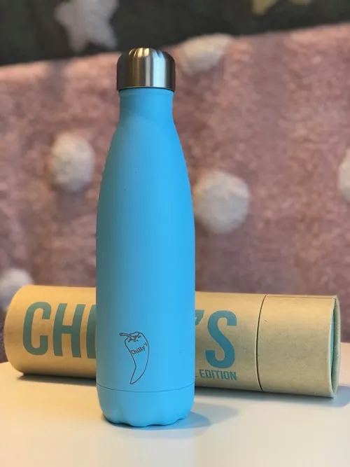 Botella Chillys Azul Neón. 500 ml.