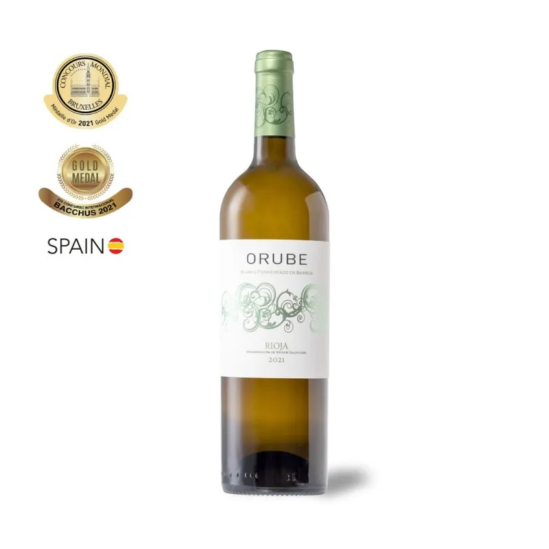 Botella Vino Blanco Orube 750 ml