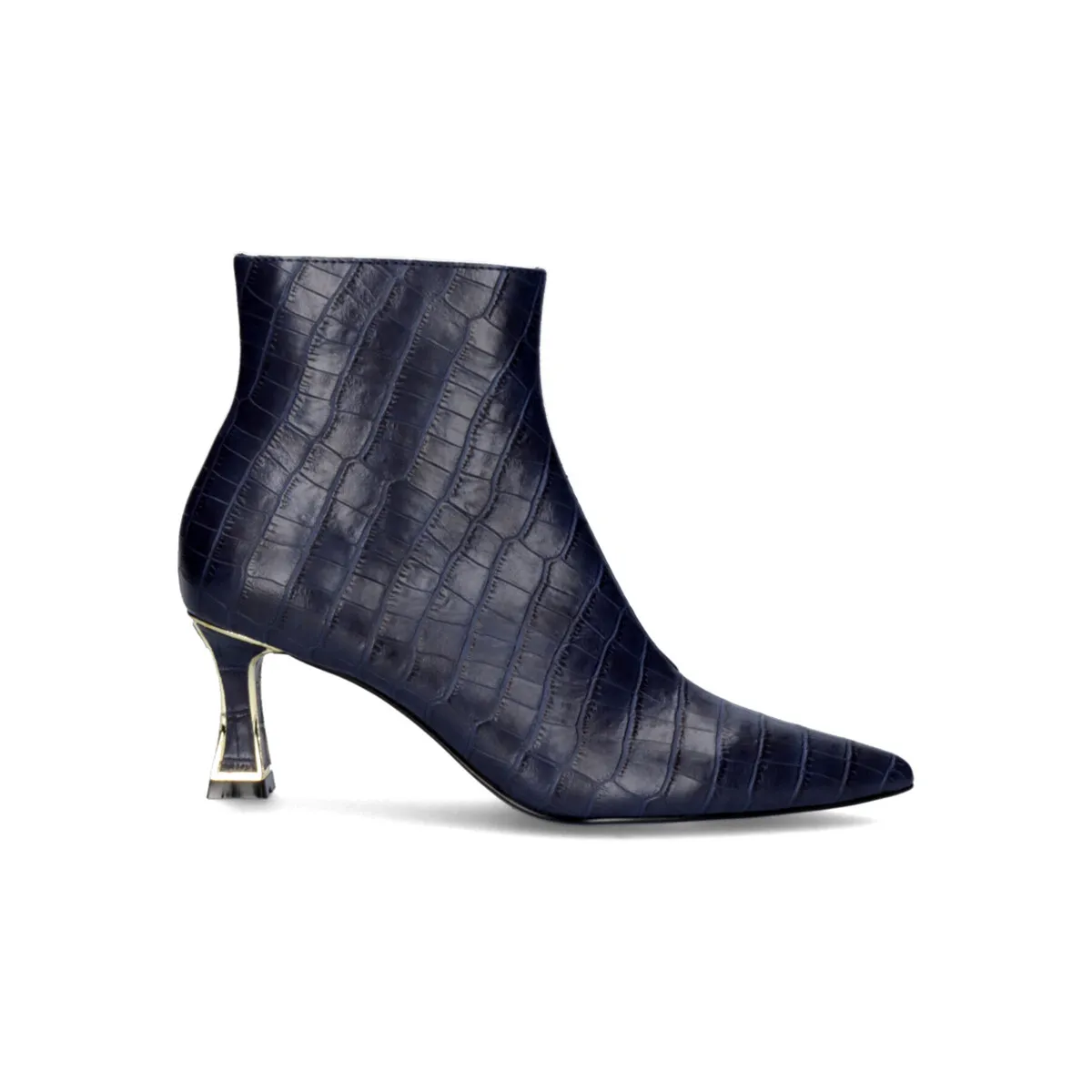 BOTÍN TACÓN FINO ERICA311 AZUL CROCO
