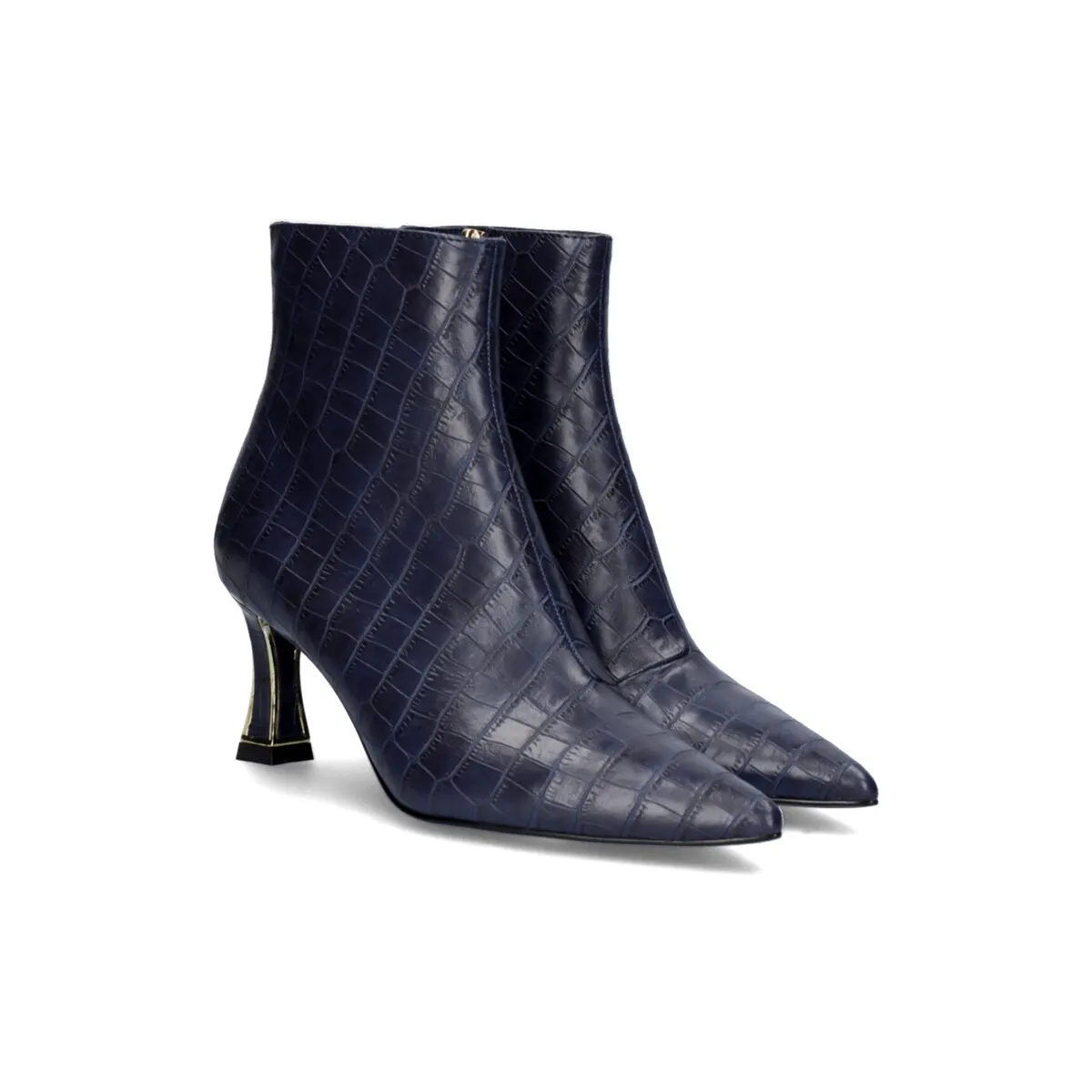 BOTÍN TACÓN FINO ERICA311 AZUL CROCO