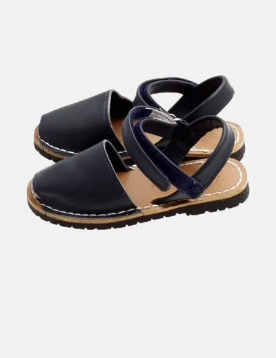 Bubble Menorquina azul marino velcro