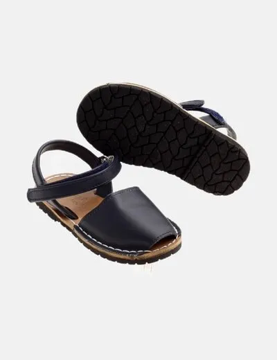 Bubble Menorquina azul marino velcro