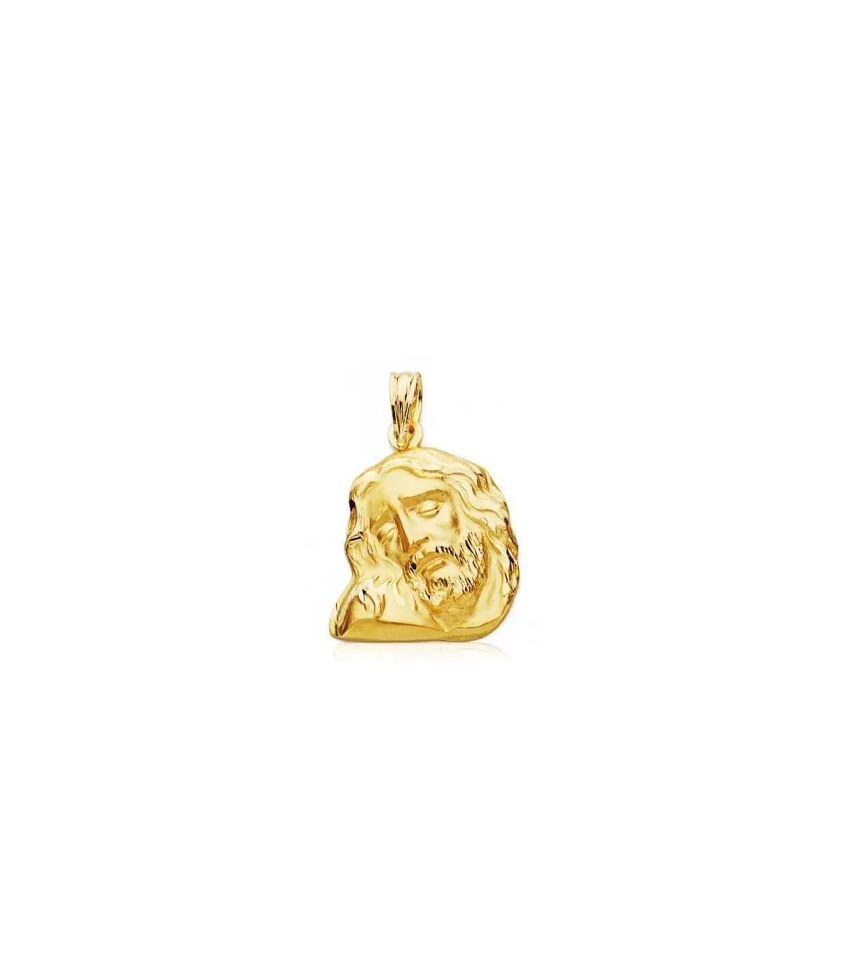 Cabeza Cristo Yacente 18 Ktes 18x16mm