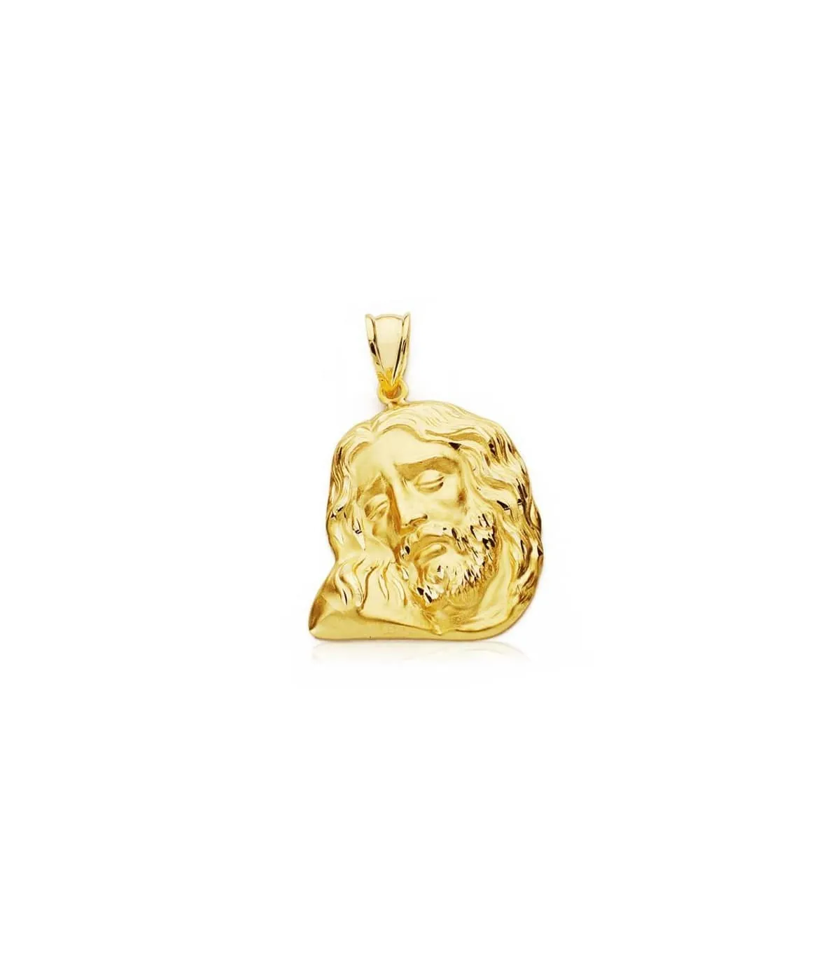Cabeza Cristo Yacente 18 Ktes 23x21mm