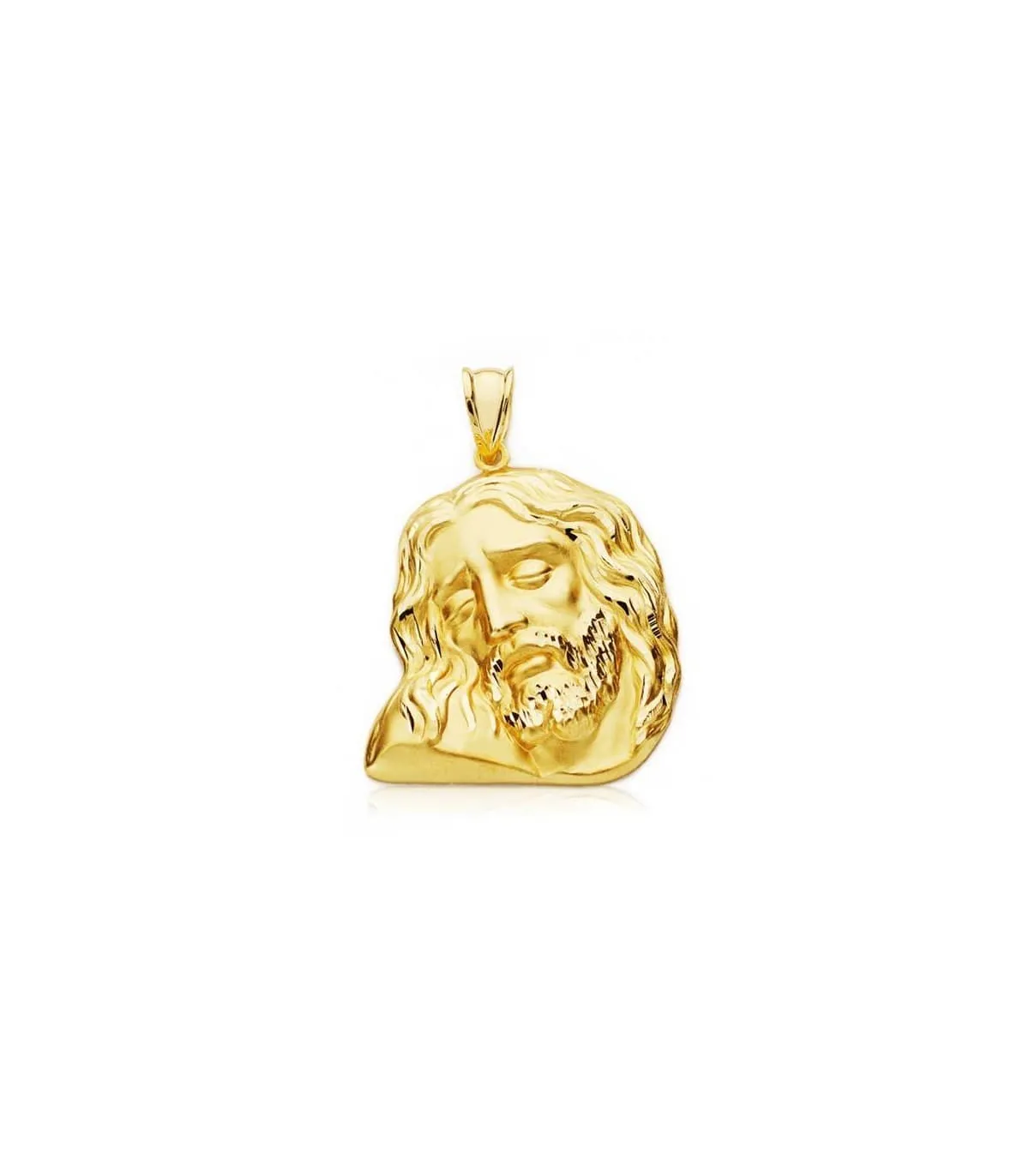 Cabeza Cristo Yacente 18 Ktes 27x25mm