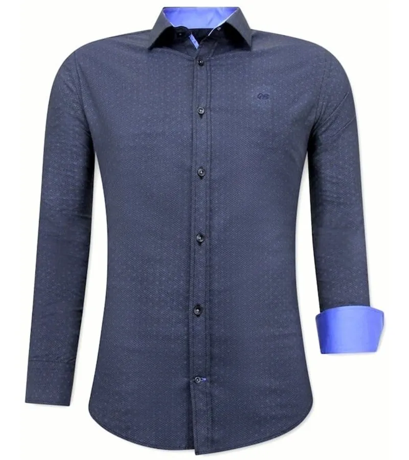 CAMISA CON ESTAMPADO  3067NW  AZUL