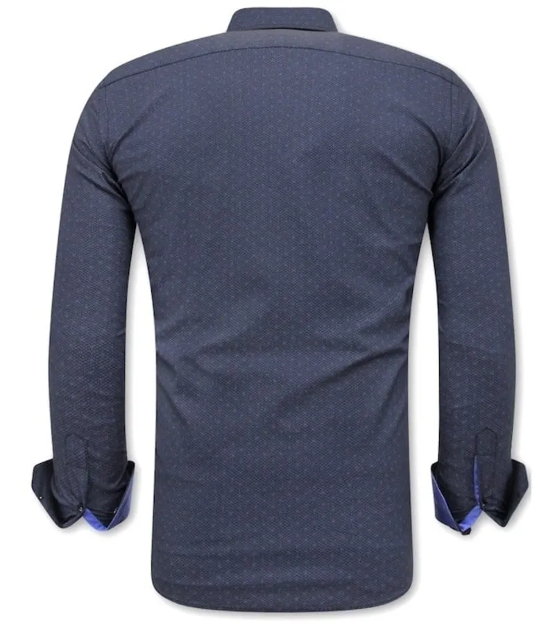 CAMISA CON ESTAMPADO  3067NW  AZUL