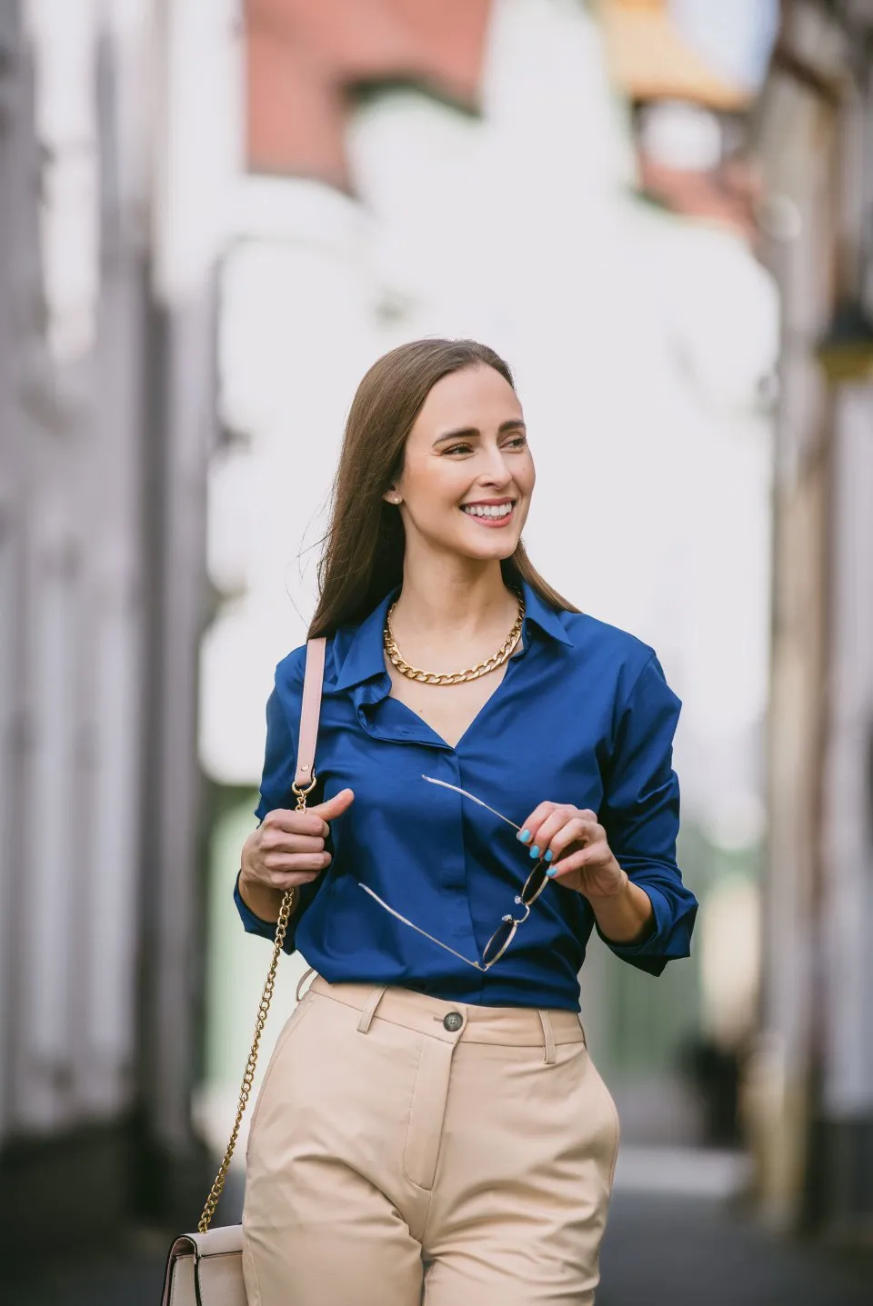 CAMISA DE MUJER BE LENKA ESSENTIALS  NAVY