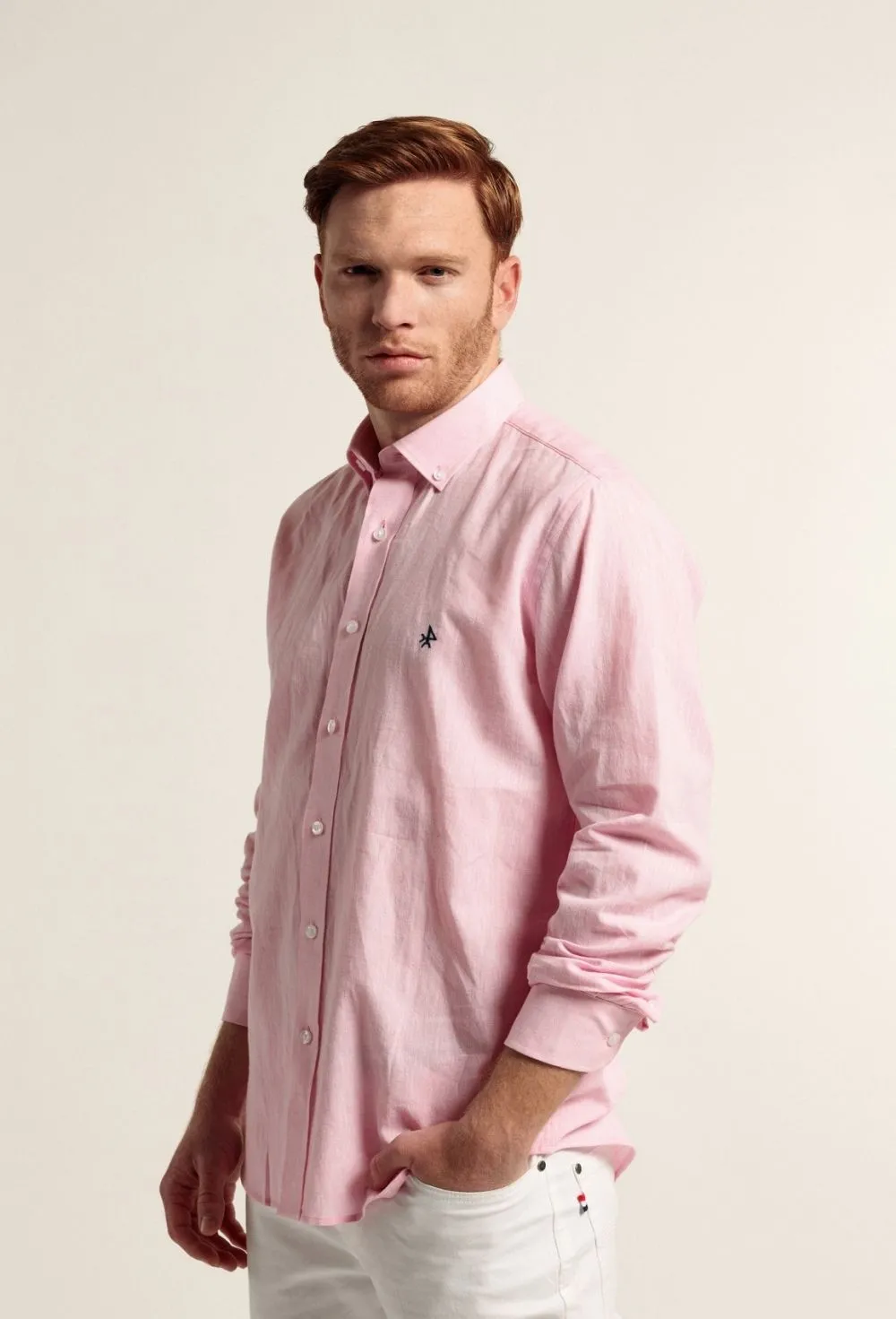 Camisa modelo Sáhara rosa