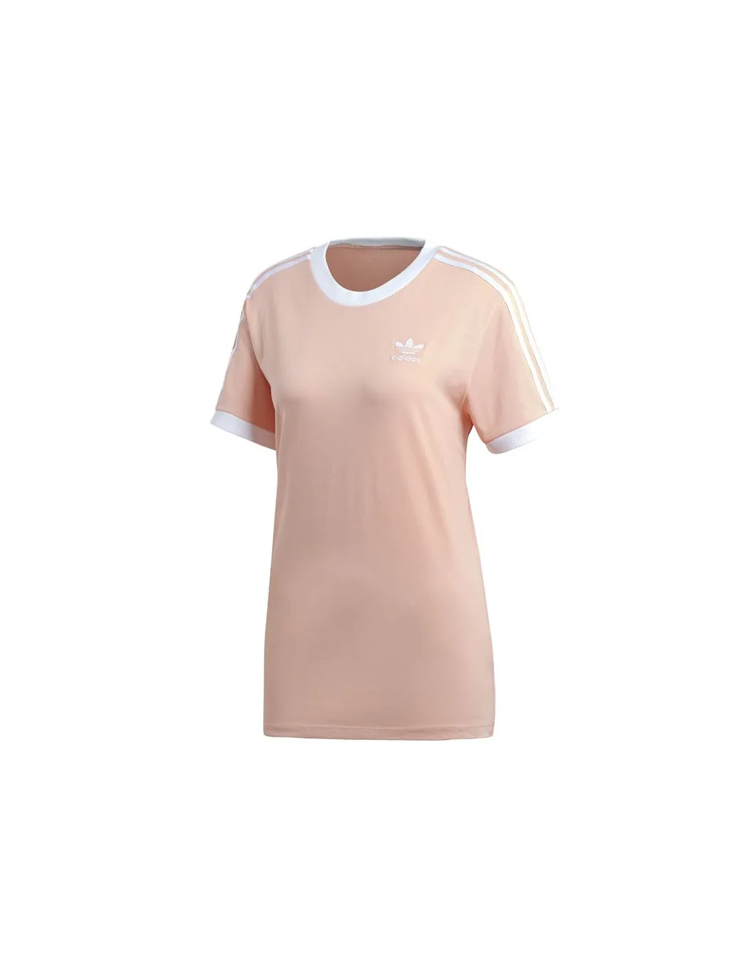 Camiseta adidas 3 Stripes Rosa Mujer