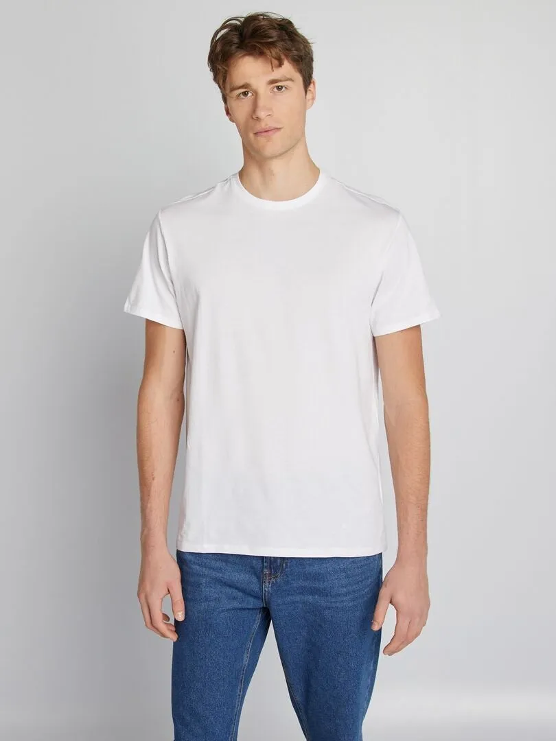 CAMISETA DE ALGODóN PURO +1,90 M  BLANCO