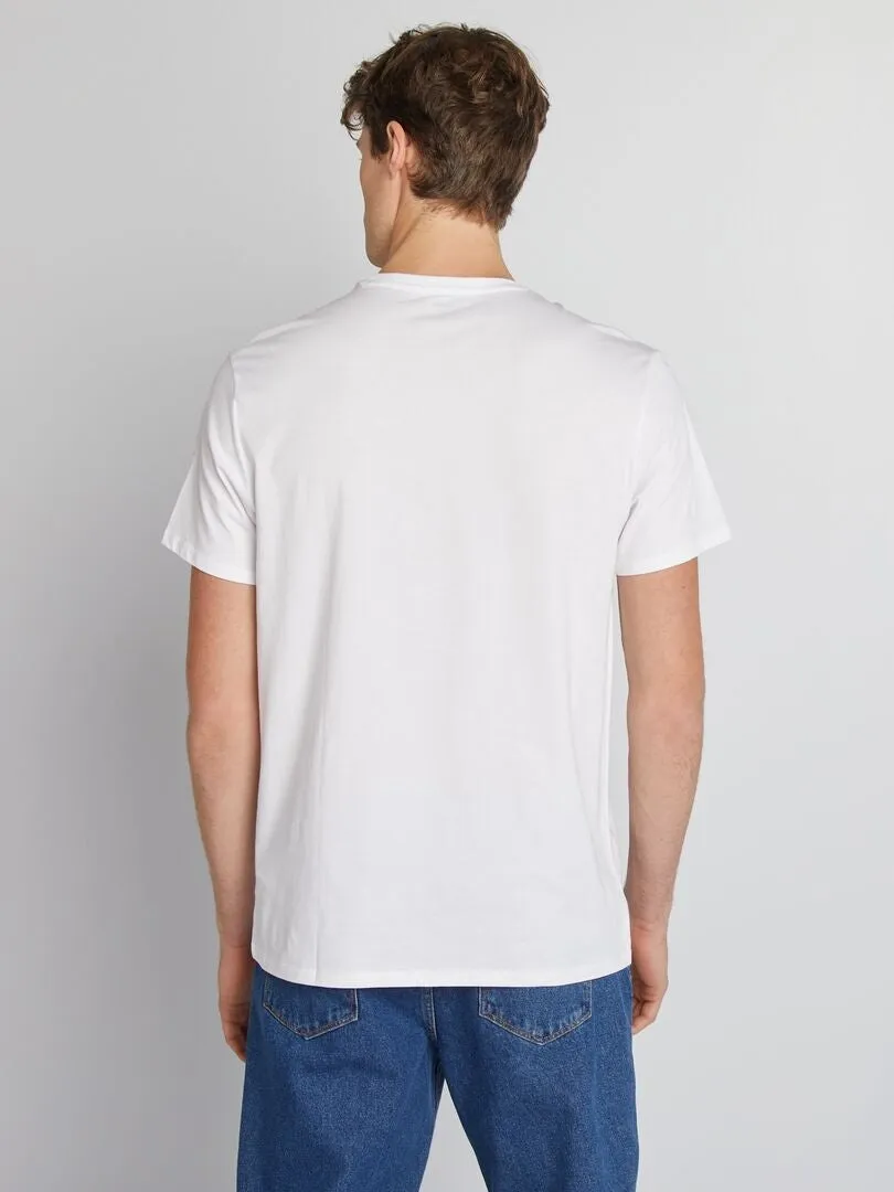 CAMISETA DE ALGODóN PURO +1,90 M  BLANCO