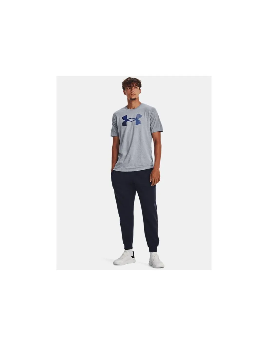Camiseta de Fitness Under Armour Big Logo Fill Ss Hombre Gris