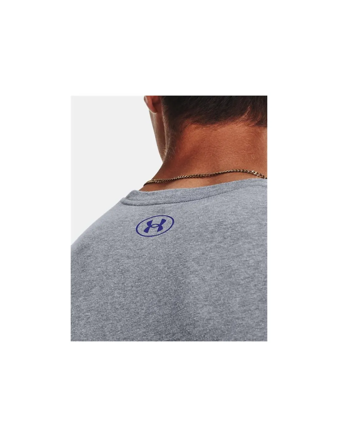 Camiseta de Fitness Under Armour Big Logo Fill Ss Hombre Gris