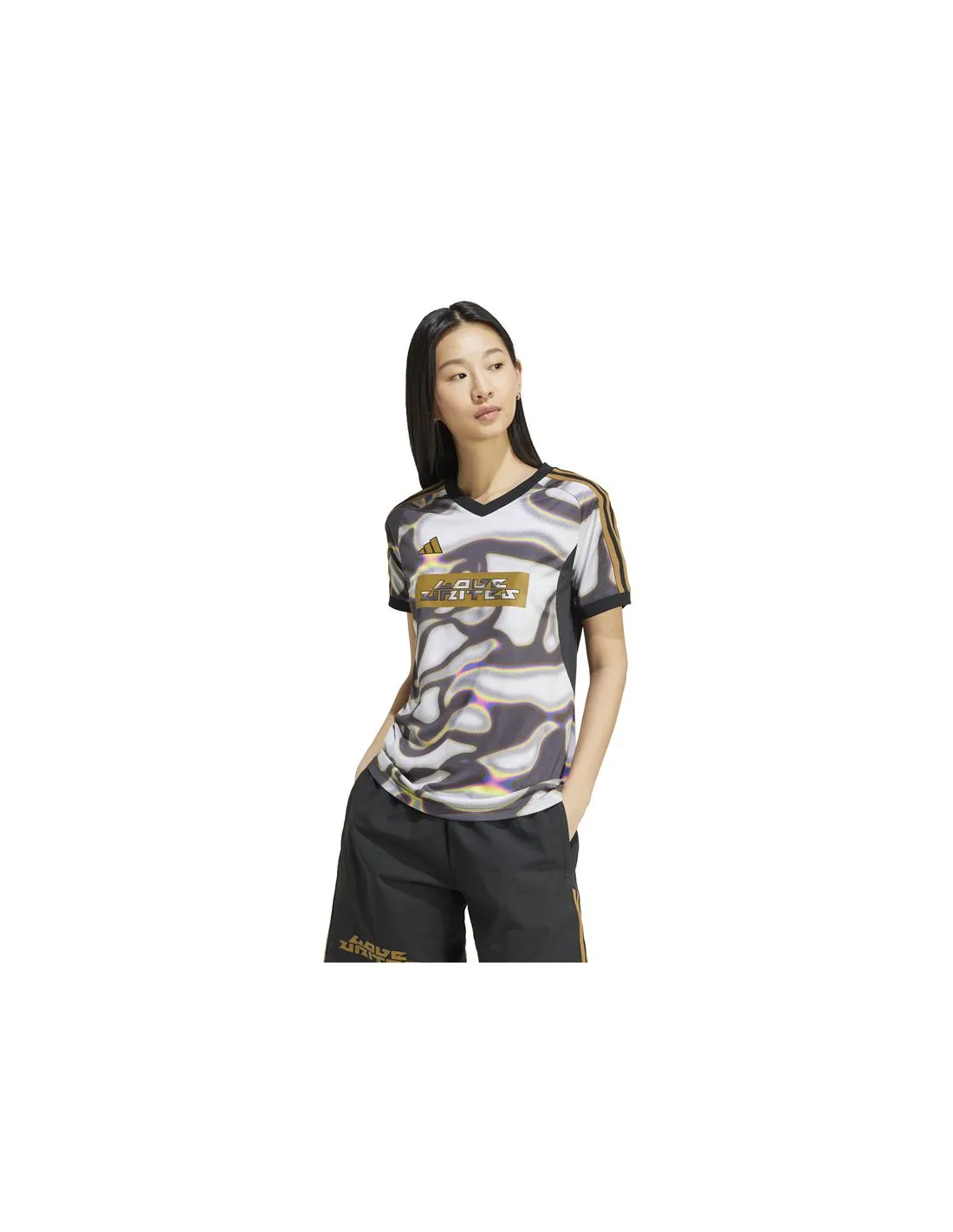 Camiseta de Fútbol adidas Tiro Jersey Pride Mujer Negro