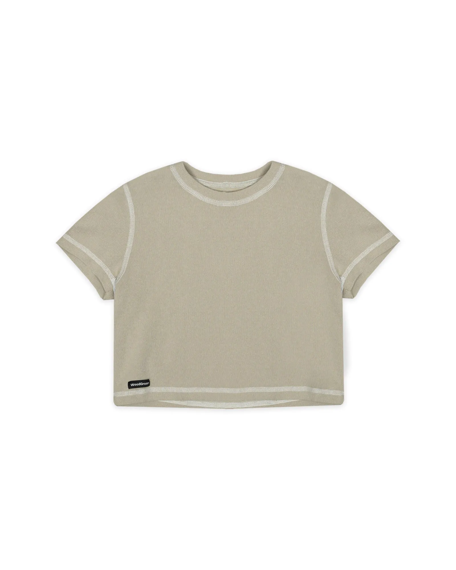 CAMISETA GRAPHIC TEE RIB SEAM  WEEDGREEN VERDE