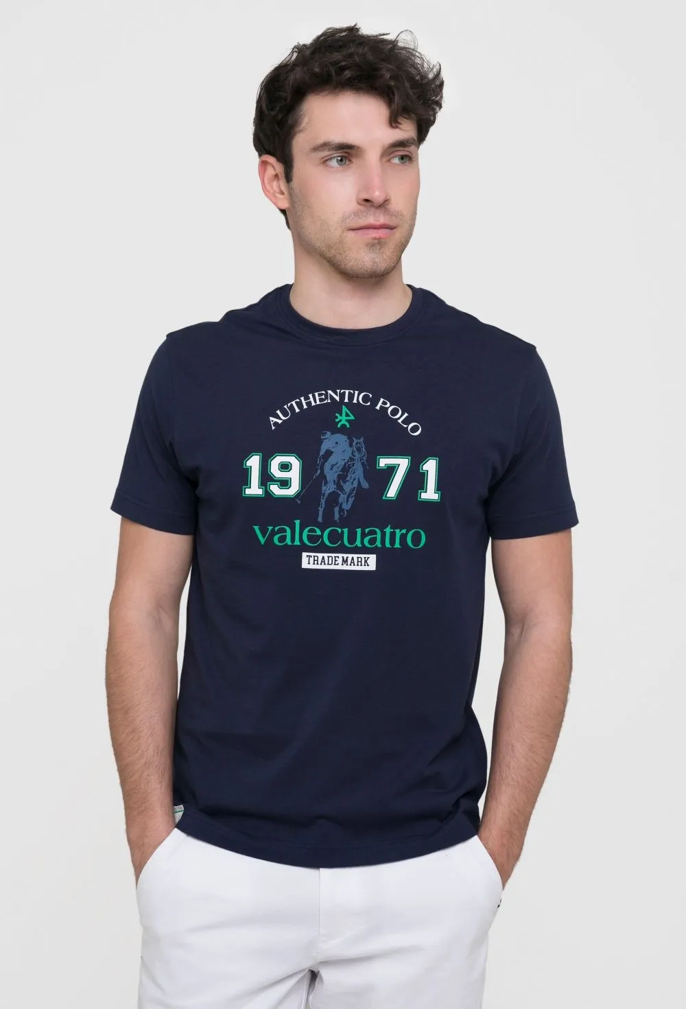 Camiseta hombre modelo 1971 color azul marino