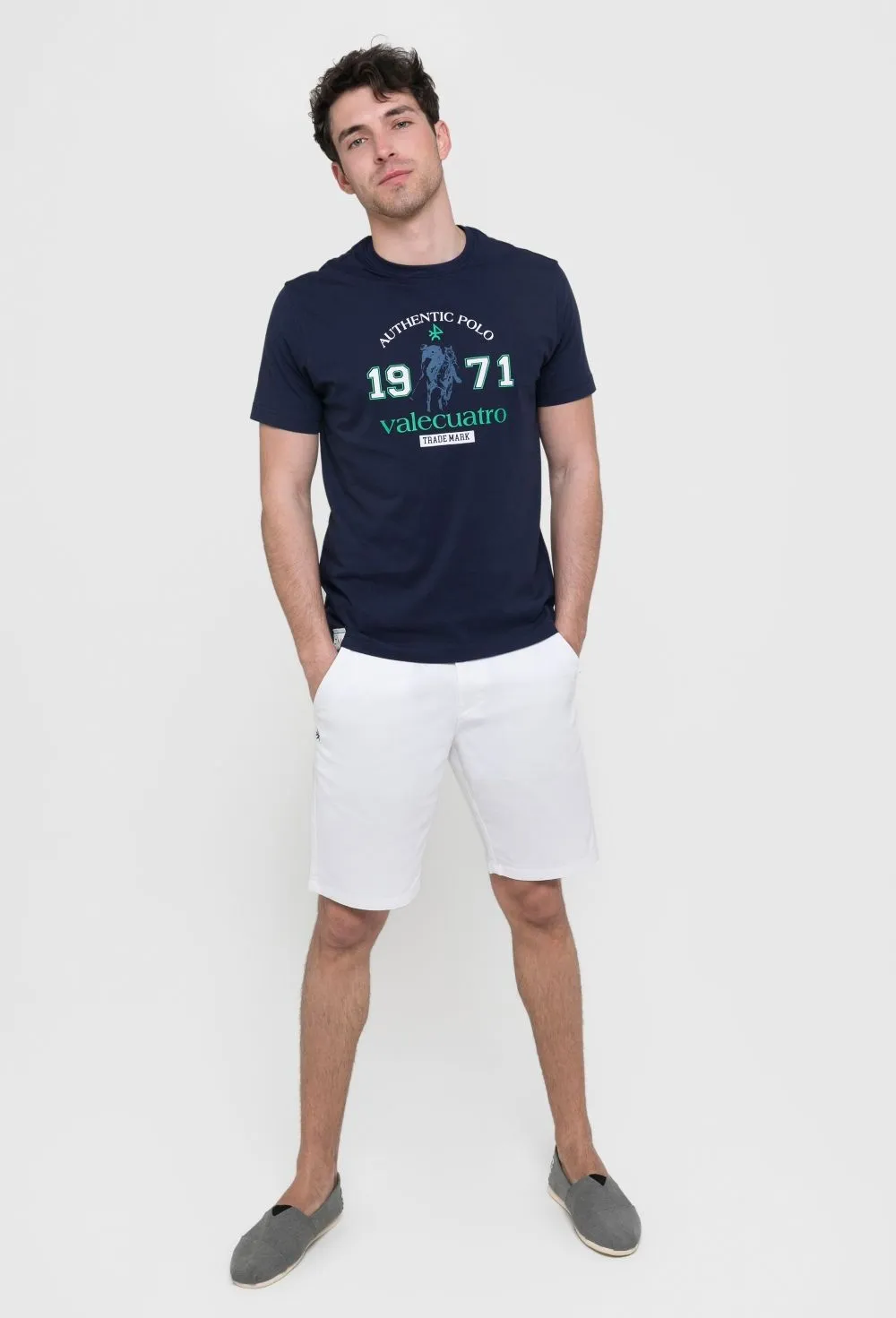 Camiseta hombre modelo 1971 color azul marino