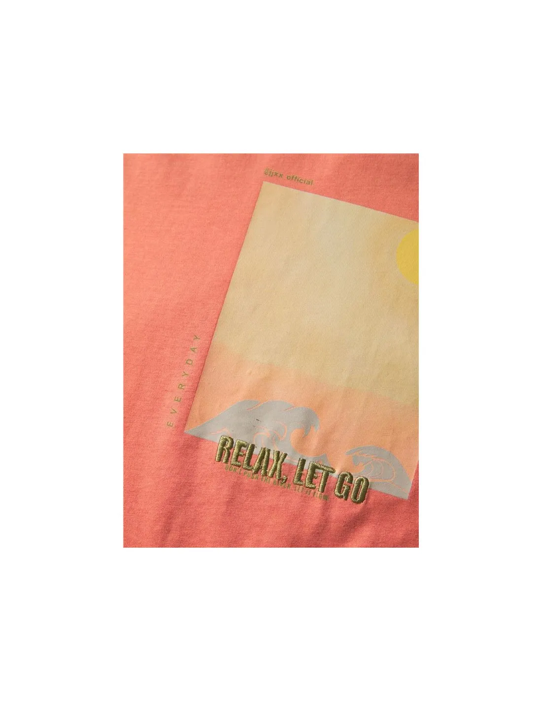 Camiseta Jack & Jones Jxpaige Mujer Coral