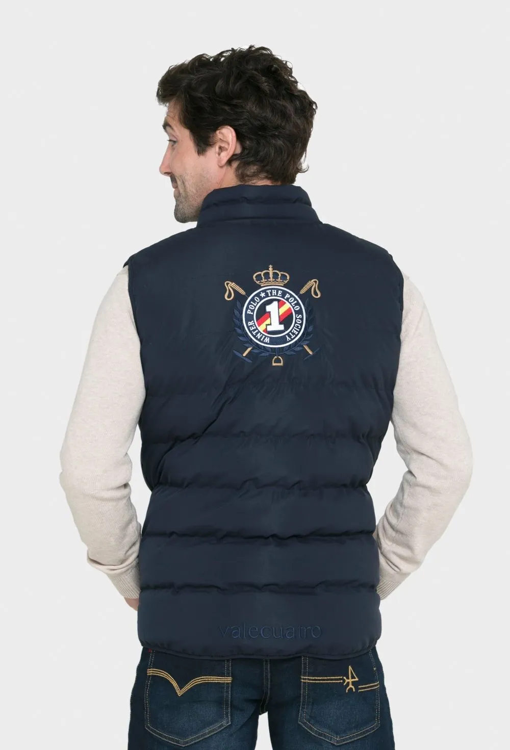Chaleco acolchado azul marino modelo España