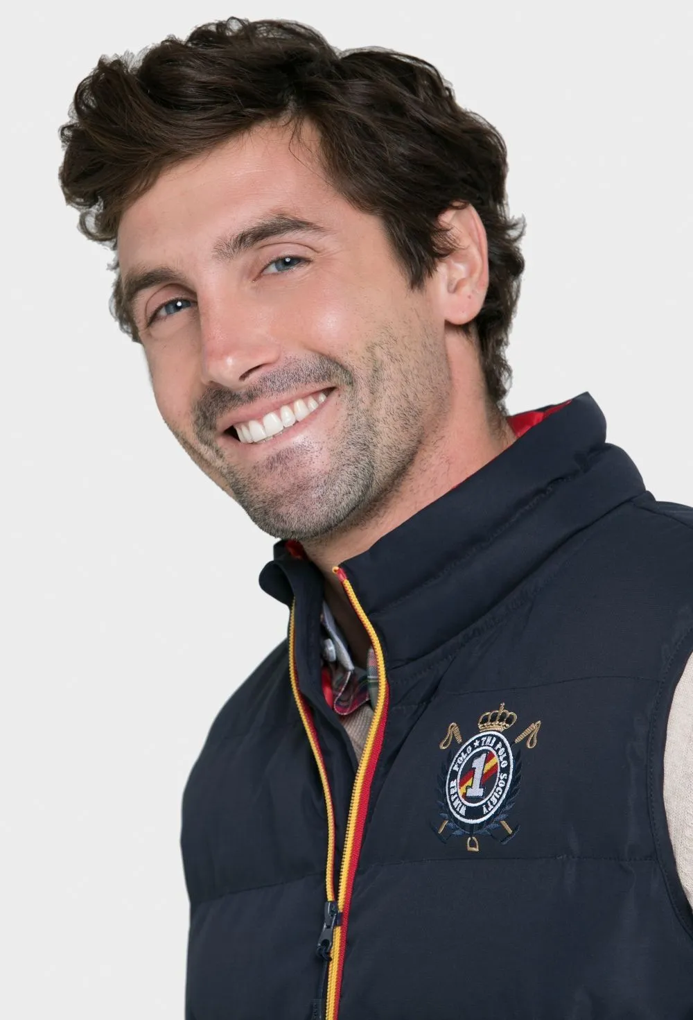 Chaleco acolchado azul marino modelo España
