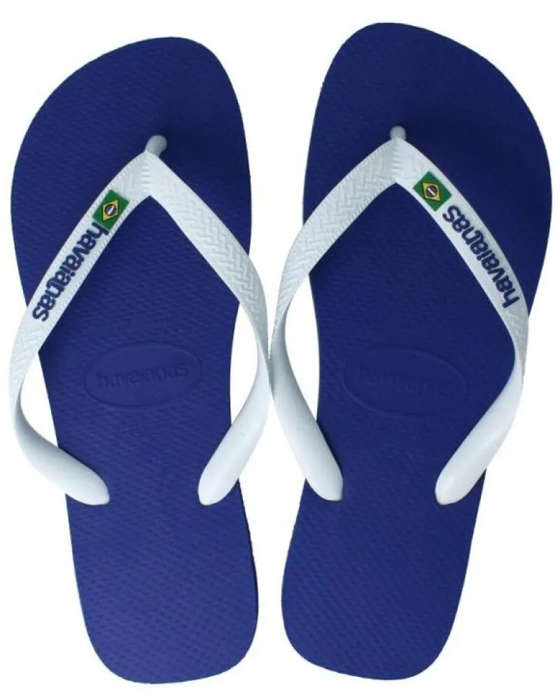 Chanclas de Hombre y Niño HAVAIANAS 4110850 2711 BRASIL LOGO MARINE BLUE