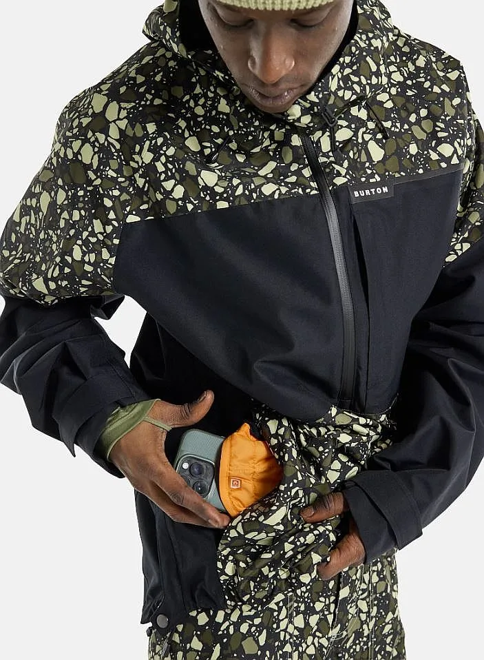 CHAQUETA BURTON PILLOWLINE ANORAK 2L GORETEX  SEDIMENT/TRUE BLACK  MEN´S