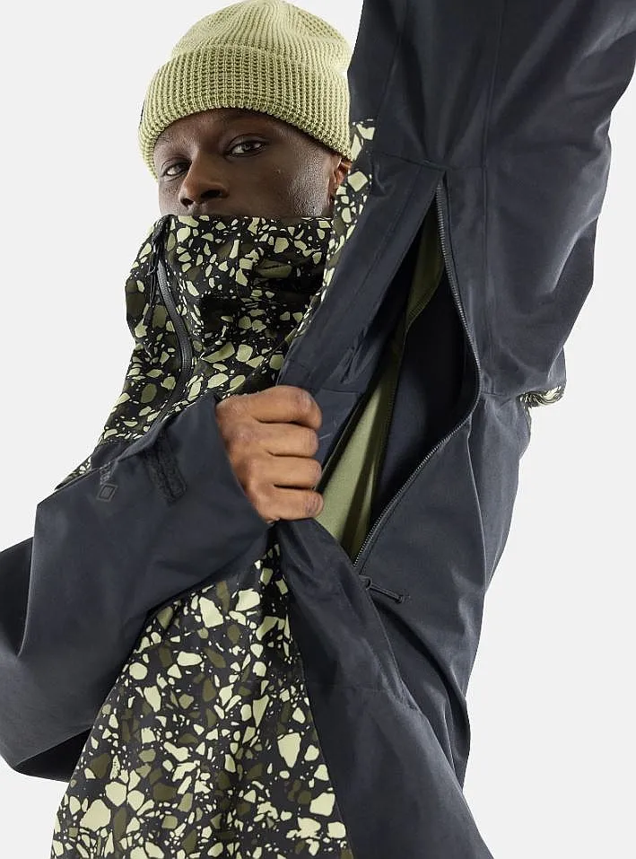 CHAQUETA BURTON PILLOWLINE ANORAK 2L GORETEX  SEDIMENT/TRUE BLACK  MEN´S