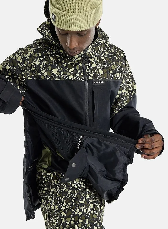 CHAQUETA BURTON PILLOWLINE ANORAK 2L GORETEX  SEDIMENT/TRUE BLACK  MEN´S