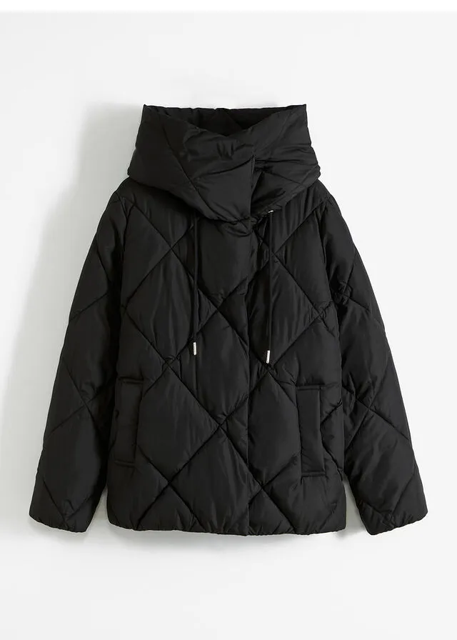 Chaqueta guateada Negro