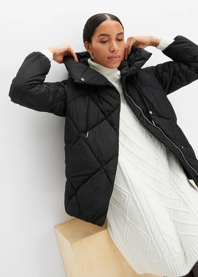 Chaqueta guateada Negro